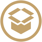 An open box logo.