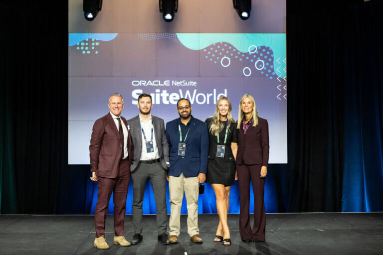 Our Sales Team accepting the Partner of the Year Award at Suiteworld 2023.