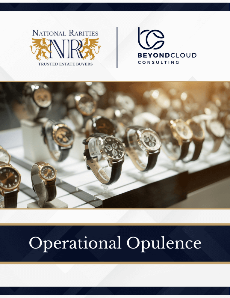 National Rarities Cover Page - featuring a collection of antique watches.