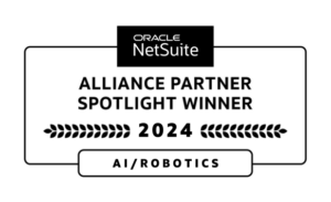 NetSuite Alliance Partner Spotlight Winner Winter 2024 - AI/Robotics
