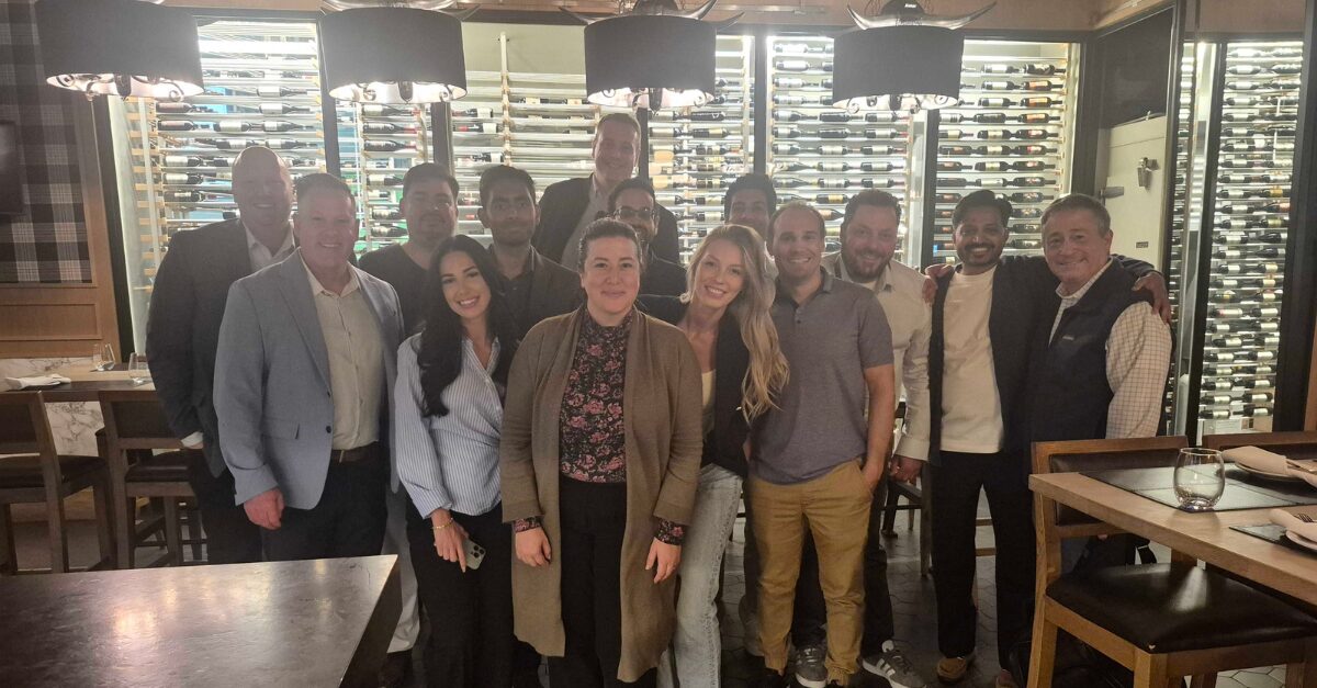 Our sales team alongside the NetSuite Products West team at Black Angus Toronto 2025.