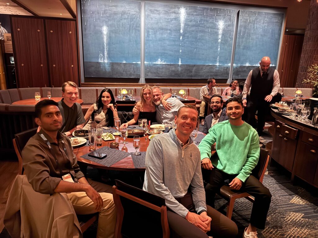 Our team dining at SuiteWorld 2025.