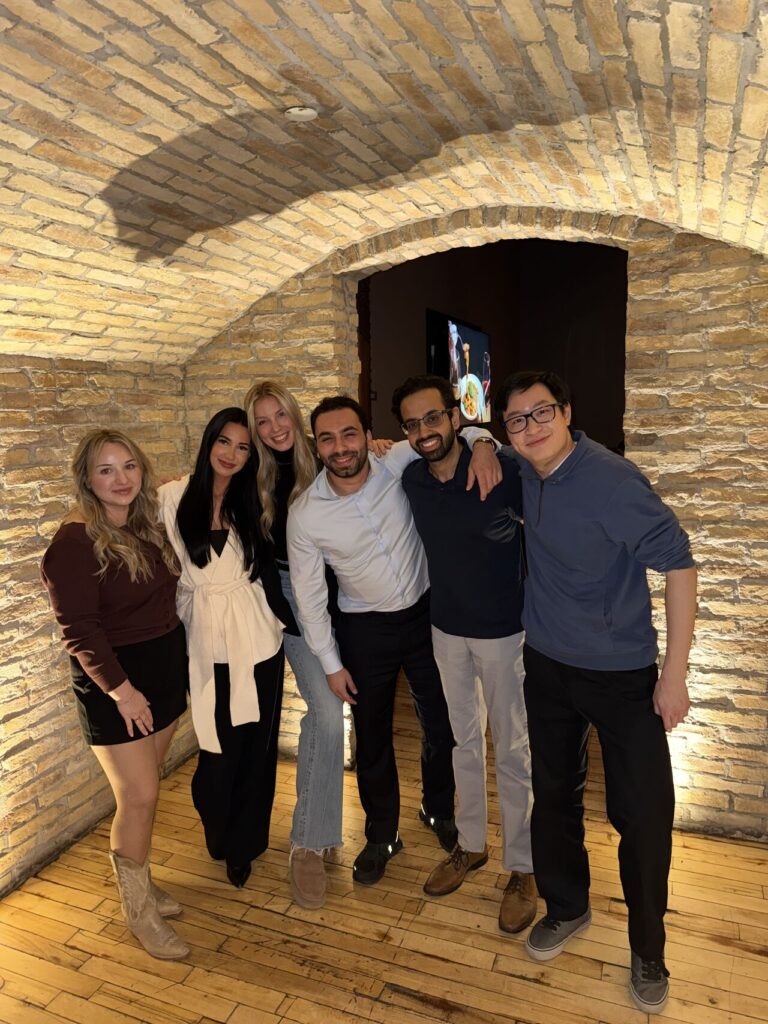 Our Presales squad (minus Manoj!) at Cibo Wine Bar.