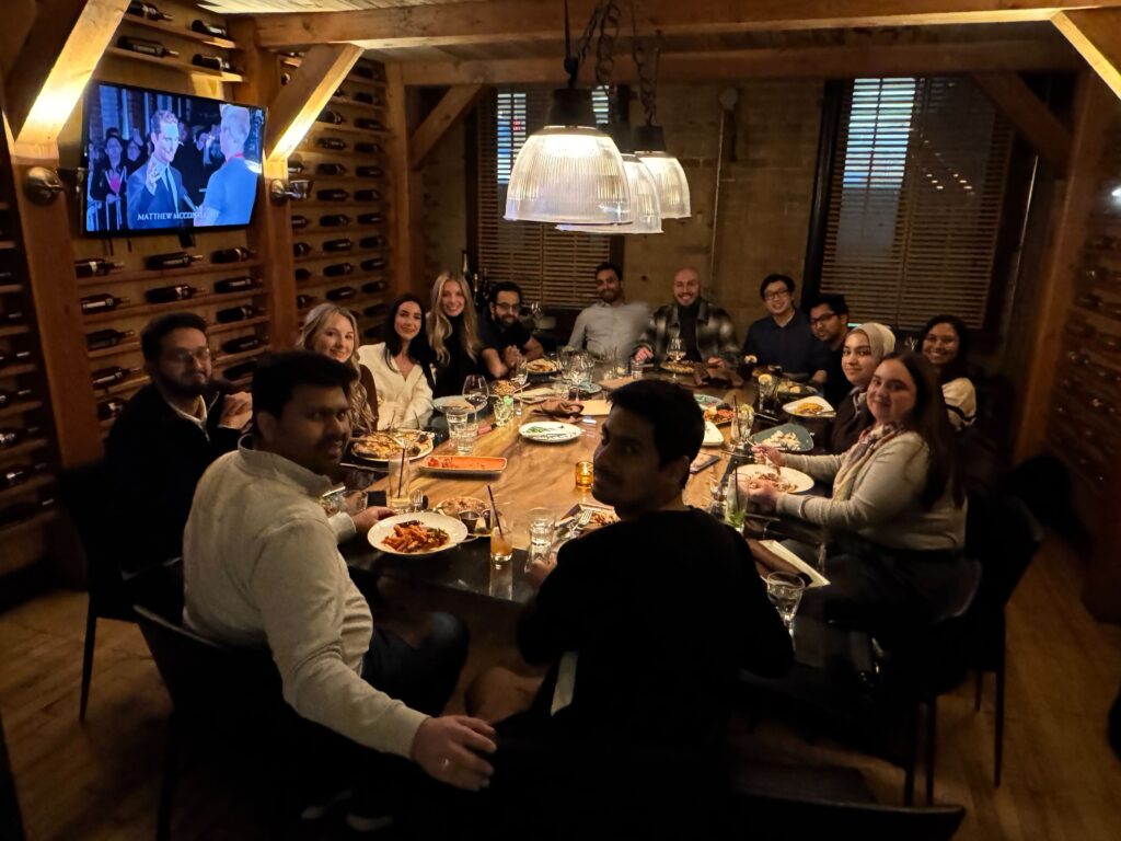 Our Canadian and American teams at Cibo Wine Bar.