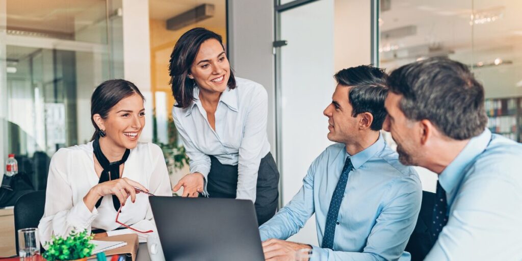 A group of business consultants.