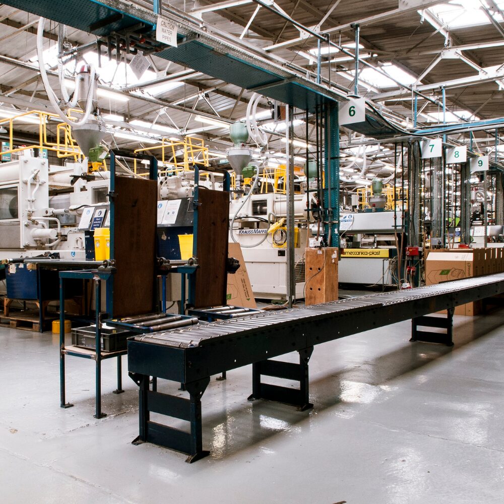 A manufacturing production station.