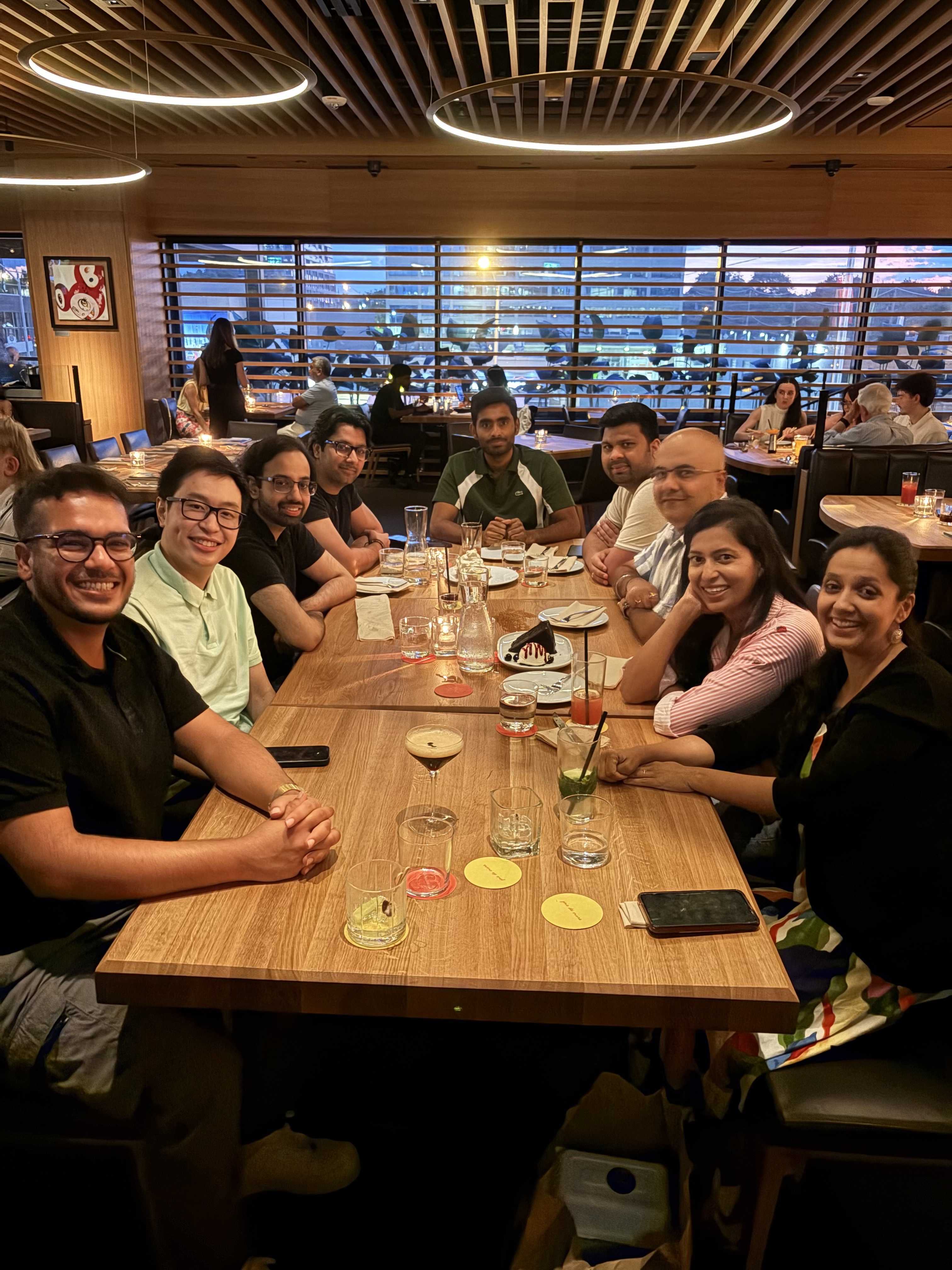 Members of our Canadian team at the Cactus Club Cafe